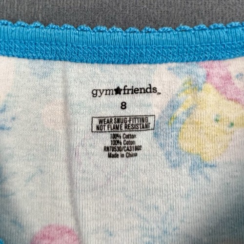 Disney Gymboree Girl Gymmies Blue Little Mermaid Ariel Short Sleeve Pajama Set 8 - Picture 4 of 6