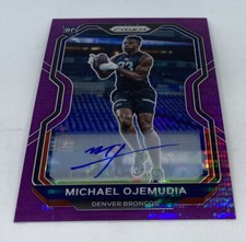 2020 PANINI PRIZM MICHAEL OJEMUDIA PURPLE PULSAR ROOKIE AUTO #317