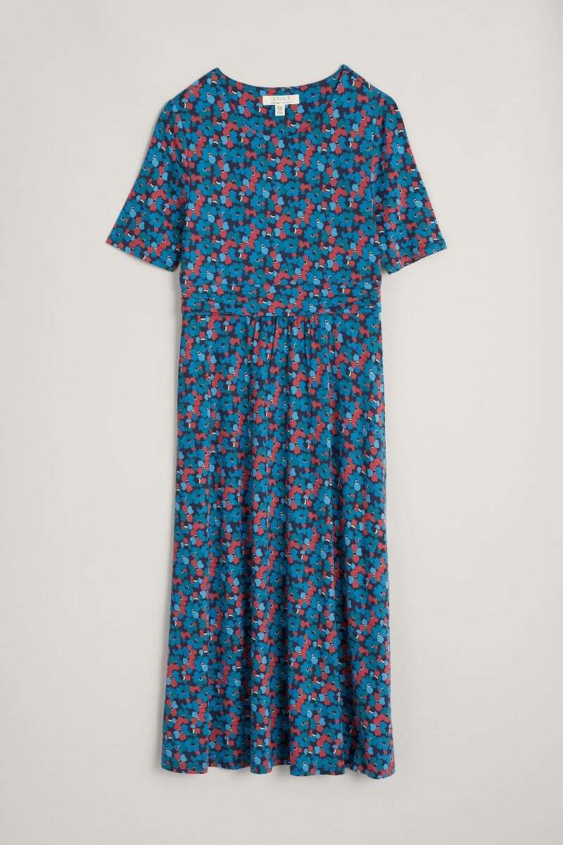 Seasalt Women's Dress purple Alaria Jersey Dress Regular Collaged