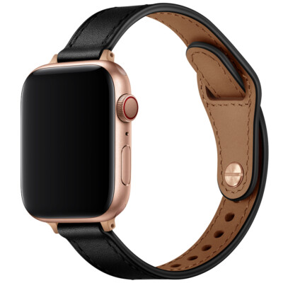 Schlank Einzigart Damen Echt Leder Armband Für Apple Watch Series 10 9 8 7 6 SE 