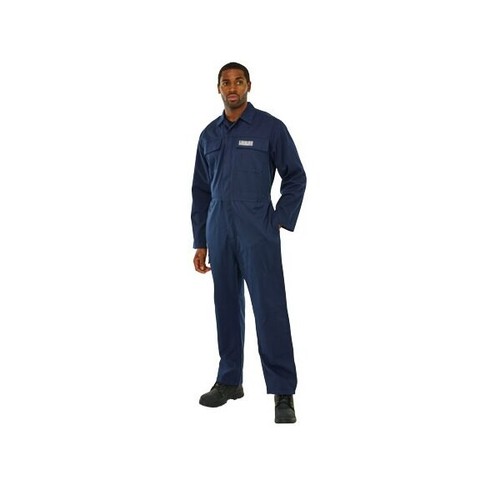 Navy Flame Retardant Welding Welders Overalls Zip Front Coverall 40"medium