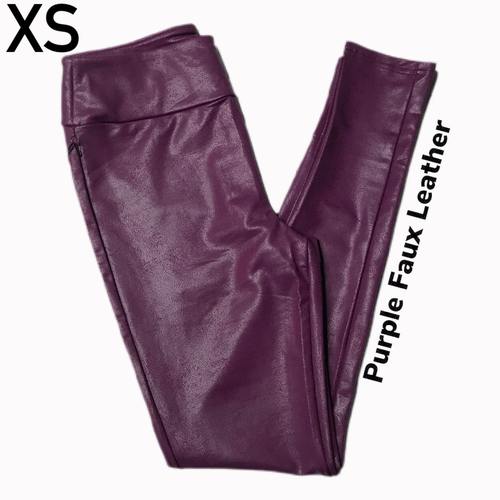 LuLaRoe XS LUXE Solid Purple Faux 