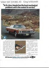 1973 Chevrolet Impala Print Ad In Its Class Impala Has The Least Mechanical