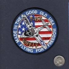 T-37 TWEET TWEETY BIRD USAF ANG Pilotentraining FTS Cessna ATC Geschwader Patch