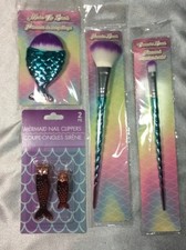 Nuevo Juego de Pinceles de Maquillaje Cuerno de Unicornio y Cola de Sirena y Cortaúñas Cola de Sirena