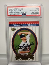 2002 Upper Deck World Series Heroes Andy Pettitte #88 NM-MT 8.5 Auto-10