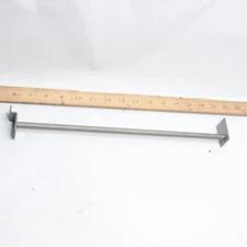 Industrial Slatwall Hanger Hooks Steel Gray 3-1/2" x 2" Base 12.5mm dia 14"