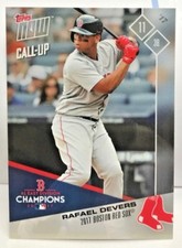 Rafael Devers 2017 Topps Now Postseason RC Call-Up #PS-62 Boston Red Sox SP /423