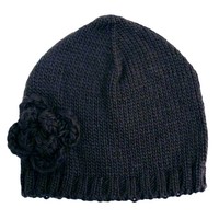 Soft Knit Beanie Cap Hat With Rosette Soft Knit Beanie Cap Hat With Rosette