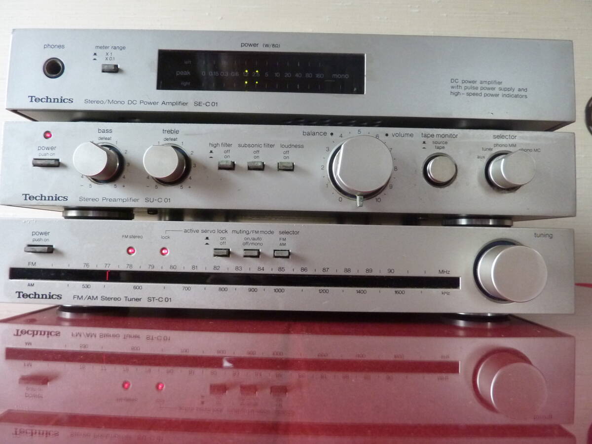 Technics SU-C01 SE-C01 ST-C01 Silver Preamplifier Vintage Technics SU-C01 SE-C01 ST-C01 Silver Preamplifier Vintage