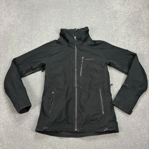 Patagonia Jacket Womens Extra Small Black Insulated Powder Bowl Hood Coat Lady*
