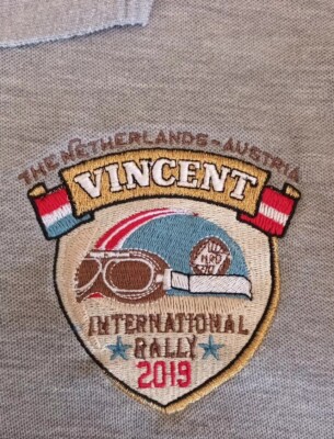 Vincent Motorcycle International Rally 2019 POLO SHIRT The Netherlands - Austria
