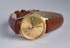 Vintage 1980's ROTARY 4171 Gold Tone Women's Quartz Watch w Day