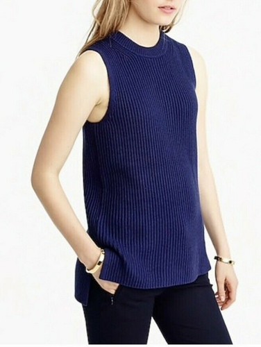 J.Crew Women Sleeveless Ribbed Sweater 