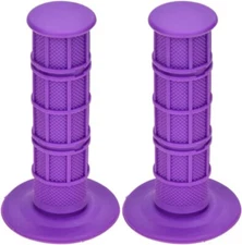 Universal Purple 22mm 7/8" Handlebar Grip Soft Rubber Comfort Racing Grips Co...