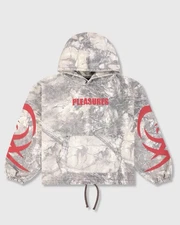 Pleasures HUNT CANVAS PONCHO HOODIE Size Large Camo