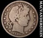 1904 Barber Half Dollar - Scarce  Better Date  No Reserve  #J9576