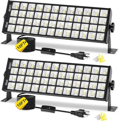 150W LED Shop Light, 18000LM 6000K Daylight White Super Brighter, IP66 Waterp...