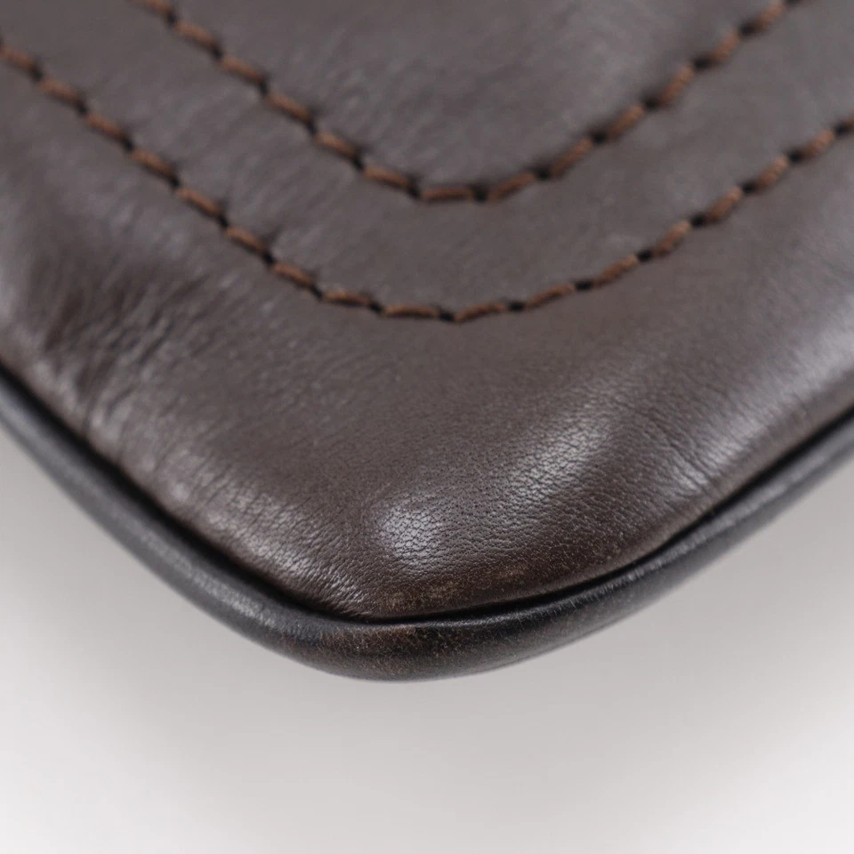 Bolso de hombro LOUIS VUITTON Sac Plat M92073 Utah Café marrón piel de becerro para hombre Foto 4 de 4