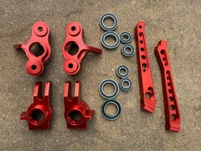 Alum Front Steering Blocks Rear Hubs Carriers F&R Brace Arrma Notorious 6s BLX R