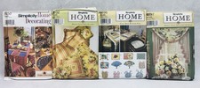 Lot of 4 Simplicity Home Uncut Patterns 8350 8696 8702 8697 Decor