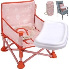 3-in-1 Portable Baby Chair - Foldable Travel Seat, BPA-Free, Safety Harness, Rem