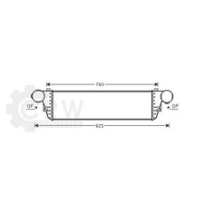 Ladeluftkühler für Mercedes-Benz CLK 220 CDI Bj.05-09