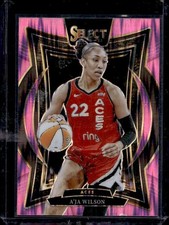 2025 Panini Select WNBA #56 A'ja Wilson Pink Flash Prizms