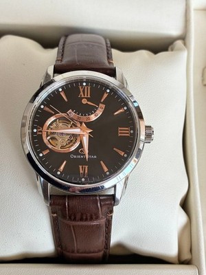 ORIENT STAR WZ0181DA Limited Open Heart Brown Dial Full Set Rare