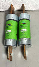 (2) Cooper Bussmann FRN-R-125 125A 125VAC/250VAC Dual Element Fuse Green