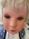 Vintage Kathe Kruse Girl Doll 16" T40 Turtle mark Excellent except One Eye — photo 2