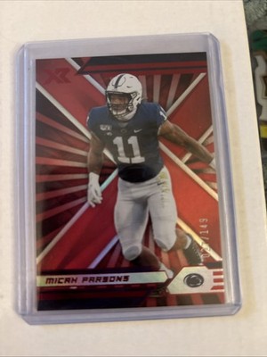 2022 Chronicles Draft XR Red #17 Micah Parsons Penn State Cowboys #'d 27/149