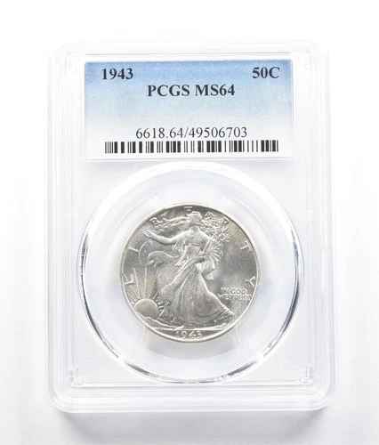 1943 Walking Liberty Half Dollar MS64 PCGS *5233