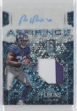 2016 Panini Spectra Aspiring Neon Blue 32/35 Paul Perkins #APA-PP Patch Auto 0gm