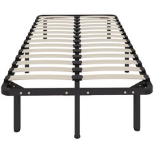 HOMCOM Struttura Letto Industriale a 28 Doghe con Spazio Contenitore 190x90x31cm