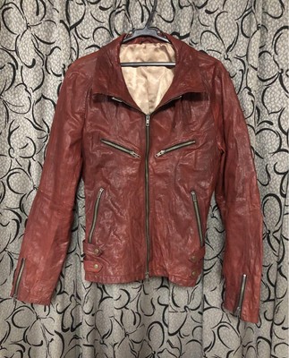 Tornado Mart Leather Riders Jacket Black Moto Coat Men Used Japan