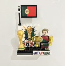 Portugal Football Player Minifigure Display Stand 2026 World Cup Fan Gift
