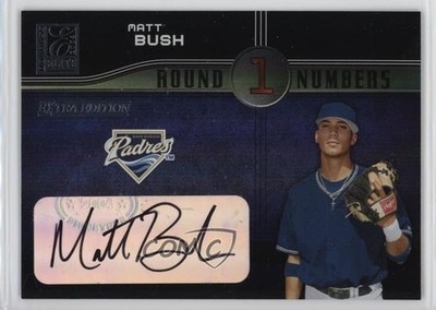 2004 Donruss Elite Extra Edition Signatures 46/100 Matt Bush Rookie Auto RC 4i0