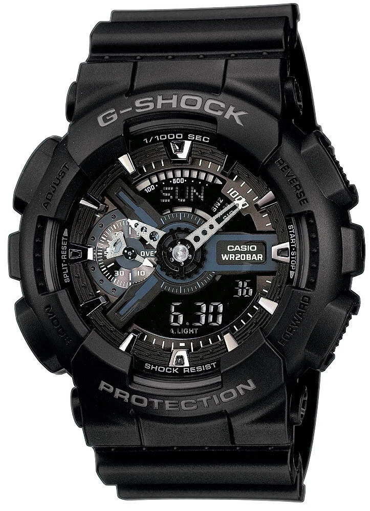 Casio G-Shock GA-110-1BER reloj de pulsera cronógrafo negro como nuevo IVA