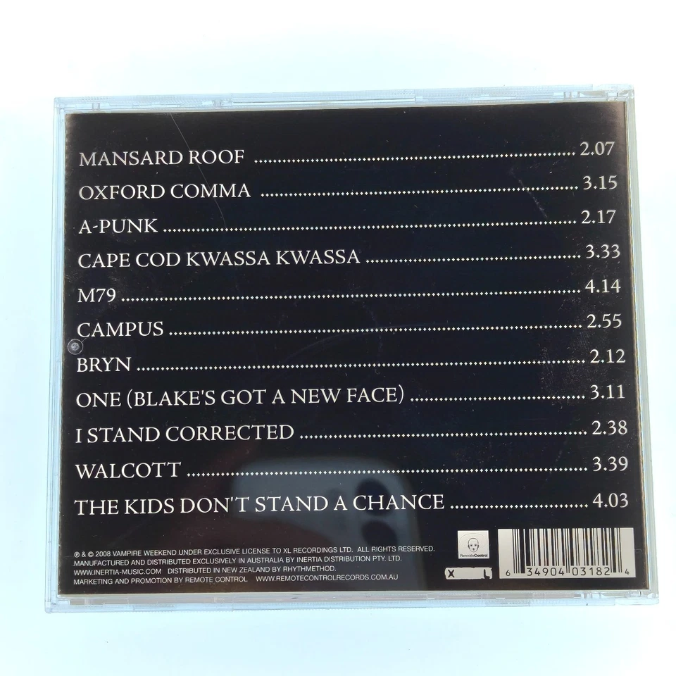 Vampire Weekend - Self Titled - CD With Slipcover - Image 4 of 4