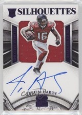 2015 Panini Crown Royale Purple Signatures /25 Justin Hardy #221 Auto 0eo6