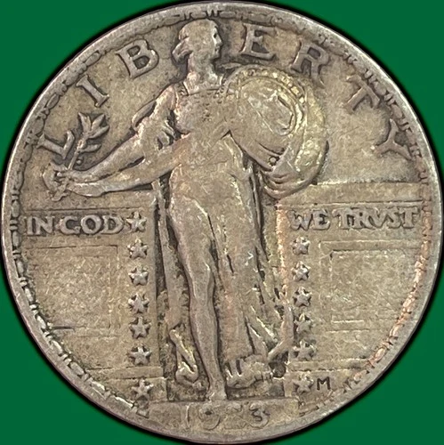 1923 Standing Liberty Quarter Extremely Fine XF Coin #32716