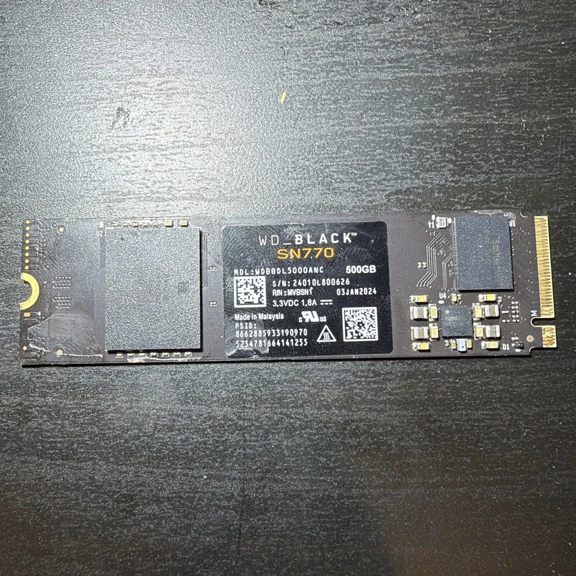 Western Digital Solid State Drives 500 GB Storage Capacity for