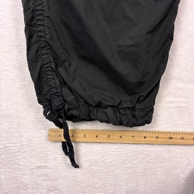 VTG Polo Ralph Lauren Parachute Pants Mens L 38x32 Black Lined