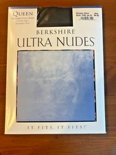Berkshire Ultra Sheer Pantyhose Queen Plus Sz 5X-6X Style 4485 Fantasy Black