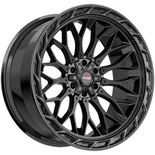 Vortek Vrp-503 22x10 6x1356x5.5 -18mm Gloss Black Wheel Rim 22 Inch