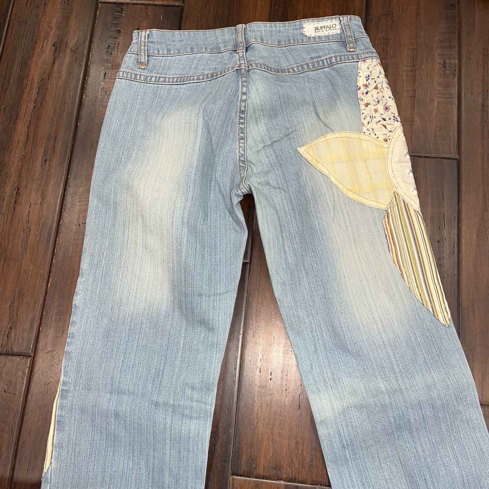 Buffalo David Bitton Y2K Flared Patchwork Floral … - image 9