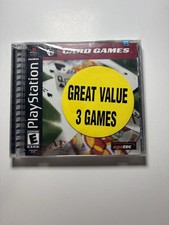 Card Games (Sony PlayStation PS1, 2001) Brand New Factory Sealed Unopened