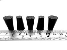 000 Rubber Stopper Plug 11/32" To 15/32" ID Hole Plug 9mm To 12mm ID Hole, Solid