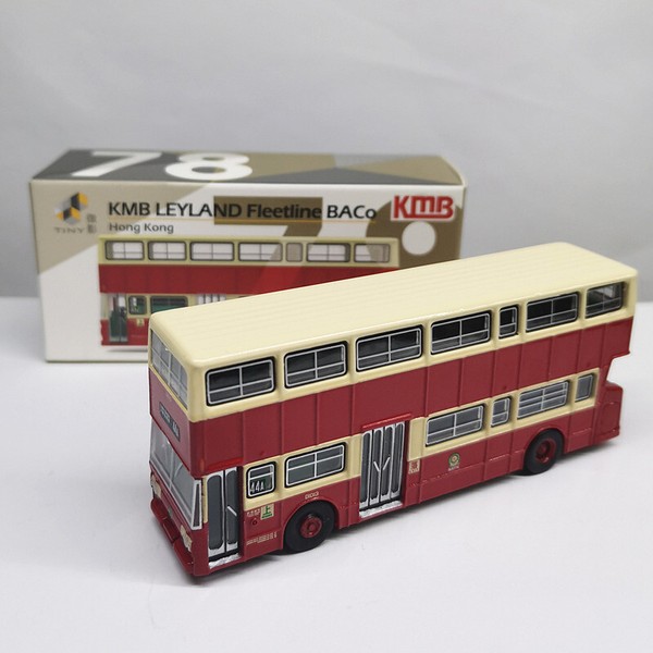Tiny 78 Hong Kong Kmb Leyland Fleetline Baco Bus 1/110 D Diecast Model 152856-image